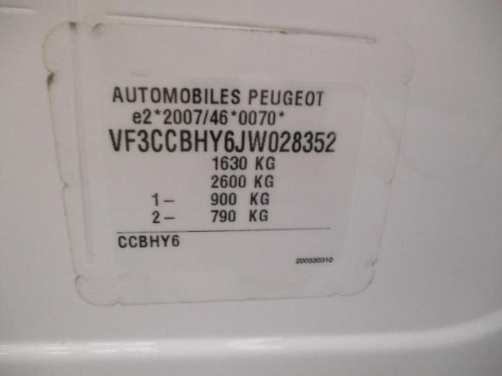 Photo 10 VIN: VF3CCBHY6JW028352 - PEUGEOT 208 5P AFFAIRE (2 SEATS) 