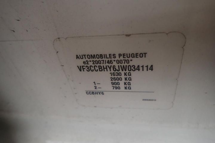 Photo 12 VIN: VF3CCBHY6JW034114 - PEUGEOT 208 5P AFFAIRE (2 SEATS) 