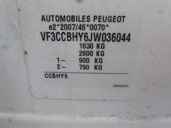 Photo 12 VIN: VF3CCBHY6JW036044 - PEUGEOT 208 5P AFFAIRE (2 SEATS) 