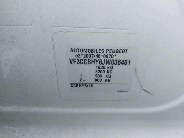 Photo 15 VIN: VF3CCBHY6JW036461 - PEUGEOT 208 