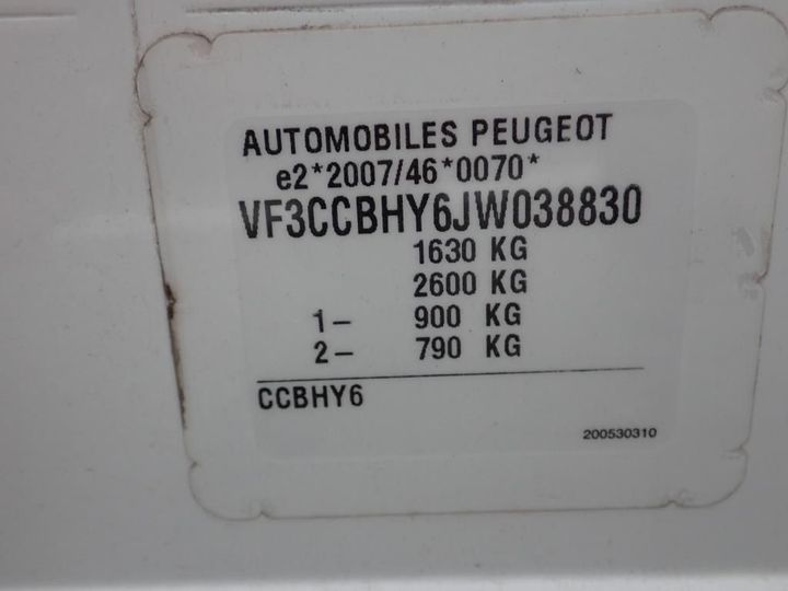 Photo 13 VIN: VF3CCBHY6JW038830 - PEUGEOT 208 AFFAIRE 