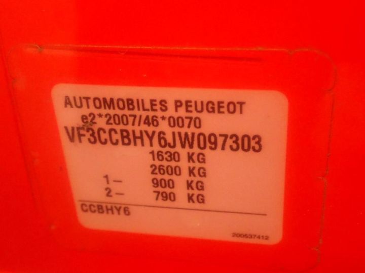 Photo 13 VIN: VF3CCBHY6JW097303 - PEUGEOT 208 AFFAIRE 