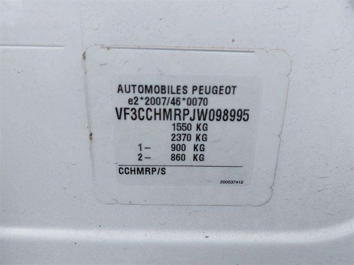 Photo 8 VIN: VF3CCHMRPJW098995 - PEUGEOT 208 