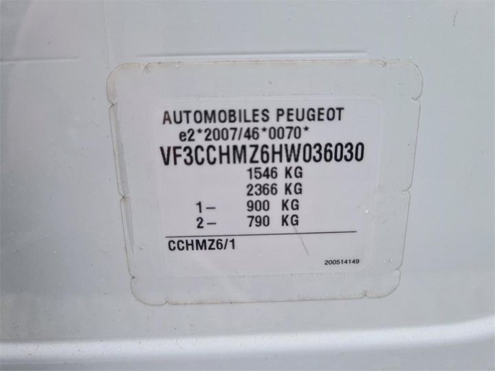 Photo 12 VIN: VF3CCHMZ6HW036030 - PEUGEOT 208 