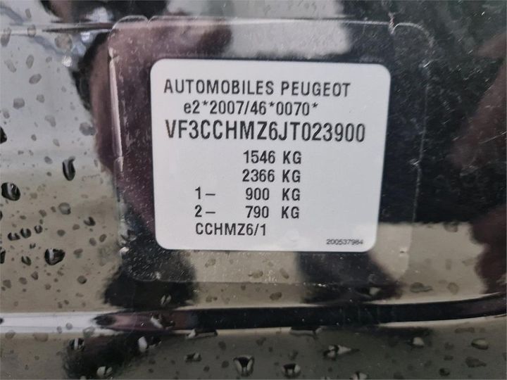 Photo 8 VIN: VF3CCHMZ6JT023900 - PEUGEOT 208 