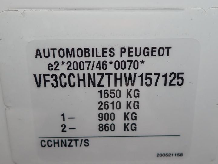 Photo 15 VIN: VF3CCHNZTHW157125 - PEUGEOT 208 5P 