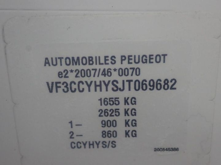 Photo 13 VIN: VF3CCYHYSJT069682 - PEUGEOT 208 