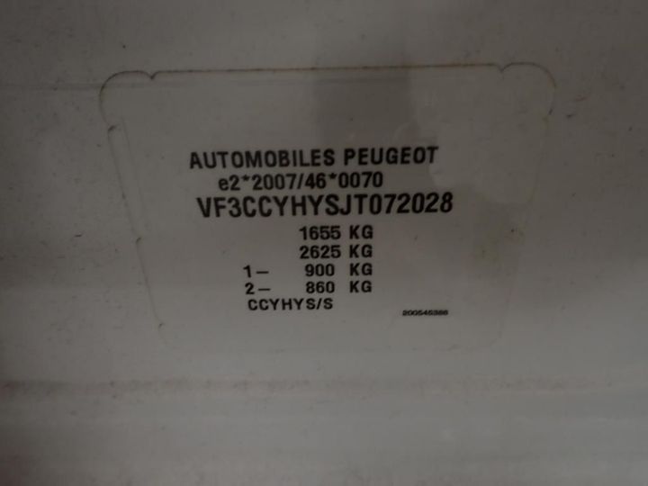 Photo 3 VIN: VF3CCYHYSJT072028 - PEUGEOT 208 