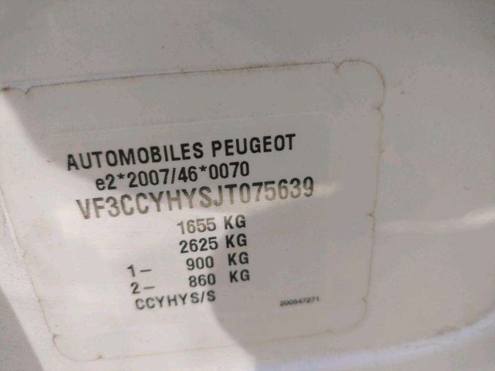 Photo 7 VIN: VF3CCYHYSJT075639 - PEUGEOT 208 