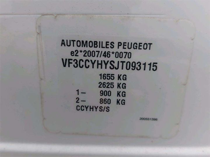 Photo 8 VIN: VF3CCYHYSJT093115 - PEUGEOT 208 