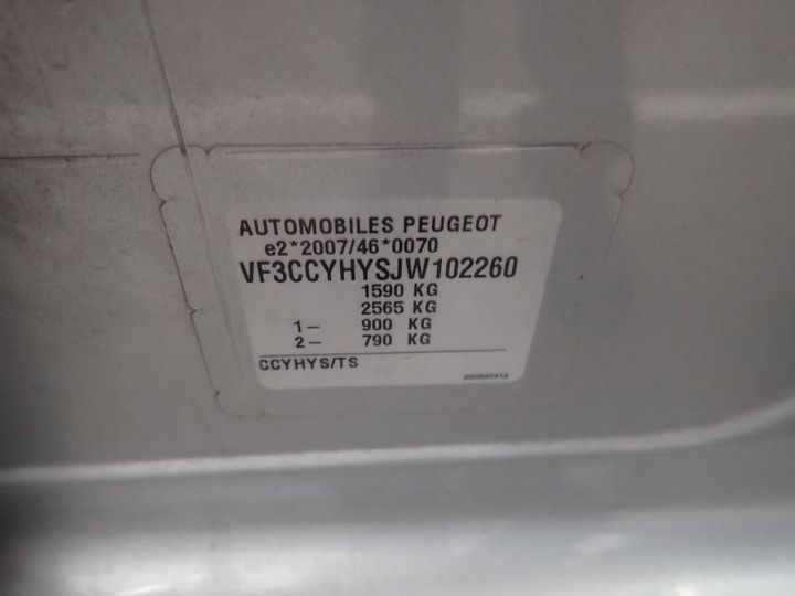 Photo 13 VIN: VF3CCYHYSJW102260 - PEUGEOT 208 AFFAIRE 