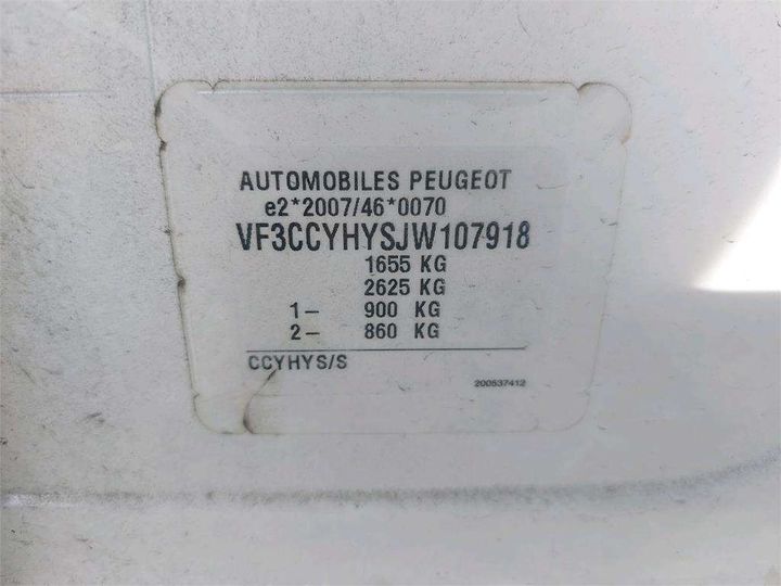 Photo 15 VIN: VF3CCYHYSJW107918 - PEUGEOT 208 