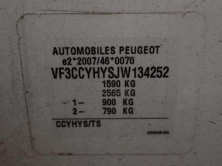 Photo 7 VIN: VF3CCYHYSJW134252 - PEUGEOT 208 AFFAIRE 