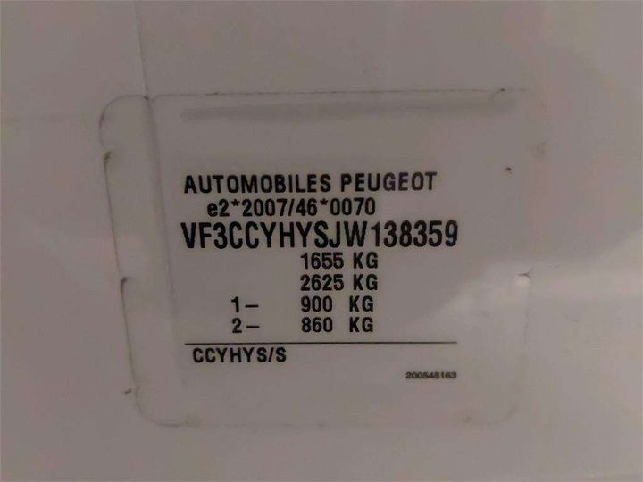 Photo 8 VIN: VF3CCYHYSJW138359 - PEUGEOT 208 