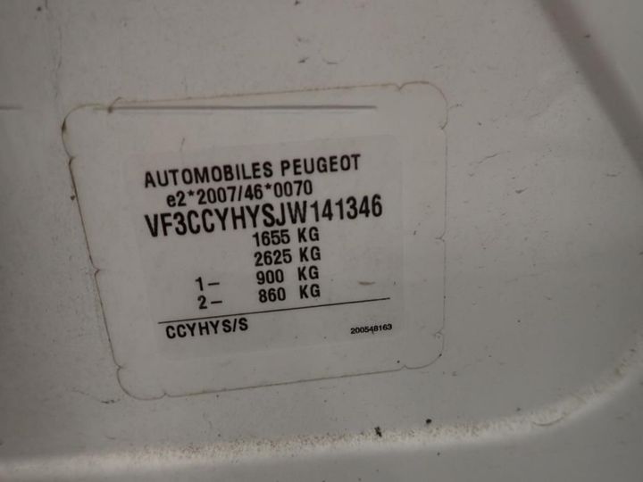 Photo 11 VIN: VF3CCYHYSJW141346 - PEUGEOT 208 