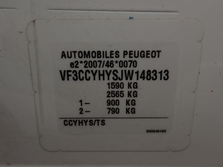 Photo 7 VIN: VF3CCYHYSJW148313 - PEUGEOT 208 AFFAIRE 