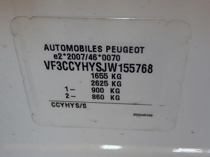 Photo 11 VIN: VF3CCYHYSJW155768 - PEUGEOT 208 