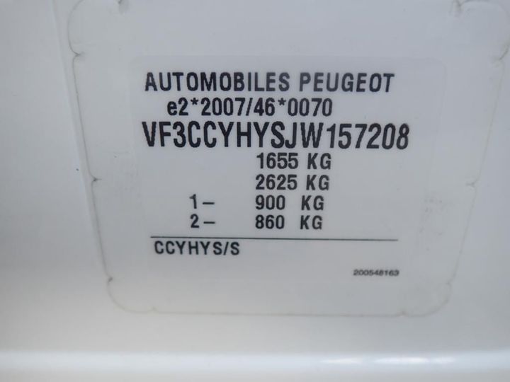 Photo 12 VIN: VF3CCYHYSJW157208 - PEUGEOT 208 