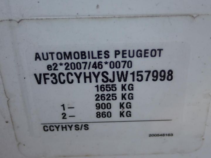 Photo 12 VIN: VF3CCYHYSJW157998 - PEUGEOT 208 