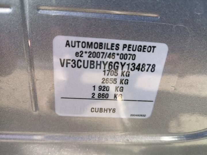 Photo 8 VIN: VF3CUBHY6GY134878 - PEUGEOT 2008 