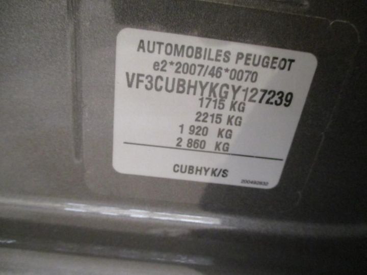 Photo 13 VIN: VF3CUBHYKGY127239 - PEUGEOT 2008 