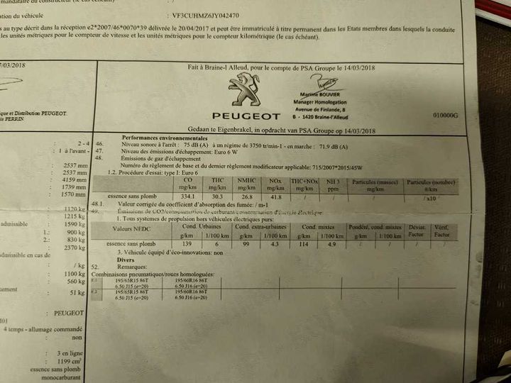 Photo 12 VIN: VF3CUHMZ6JY042470 - PEUGEOT 2008 FL&#3916 