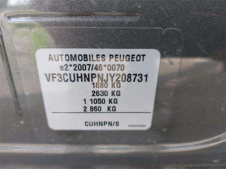 Photo 8 VIN: VF3CUHNPNJY208731 - PEUGEOT 2008 