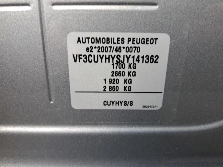 Photo 5 VIN: VF3CUYHYSJY141362 - PEUGEOT 2008 SUV 