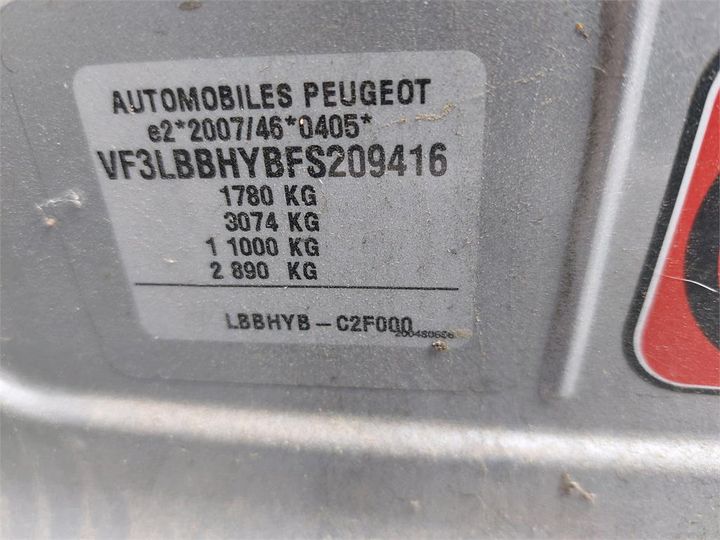 Photo 8 VIN: VF3LBBHYBFS209416 - PEUGEOT 308 