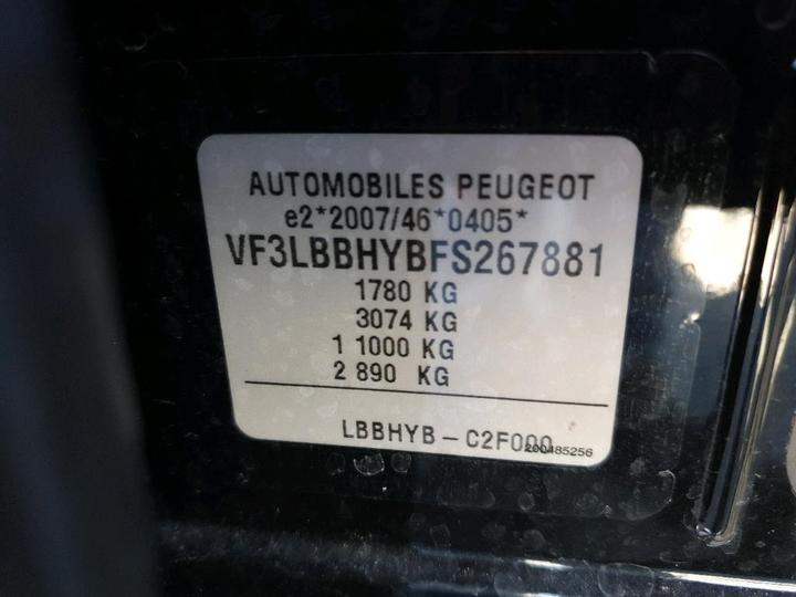 Photo 8 VIN: VF3LBBHYBFS267881 - PEUGEOT 308 AFFAIRE 