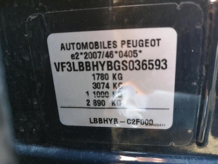 Photo 8 VIN: VF3LBBHYBGS036593 - PEUGEOT 308 