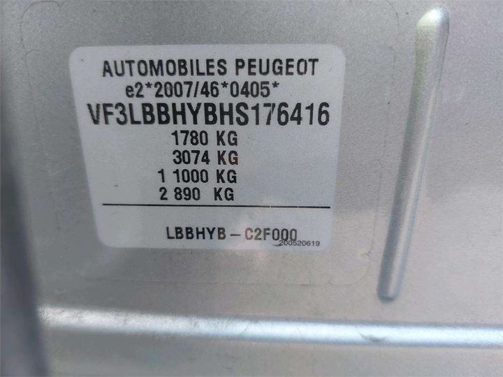 Photo 8 VIN: VF3LBBHYBHS176416 - PEUGEOT 308 