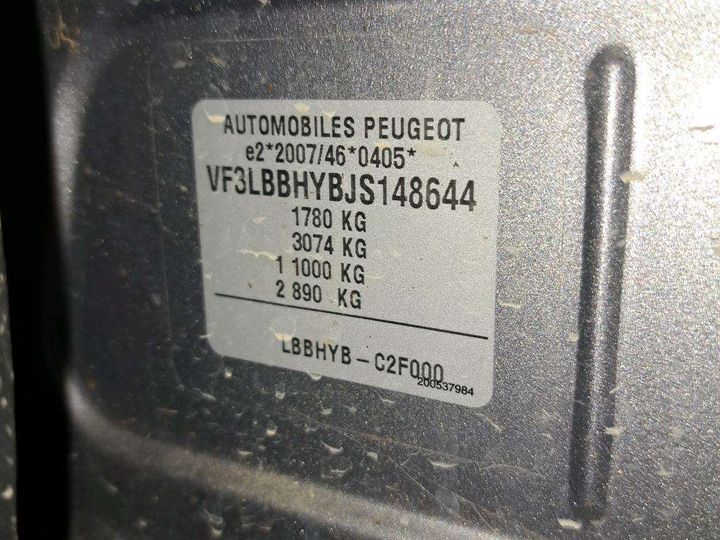 Photo 7 VIN: VF3LBBHYBJS148644 - PEUGEOT 308 