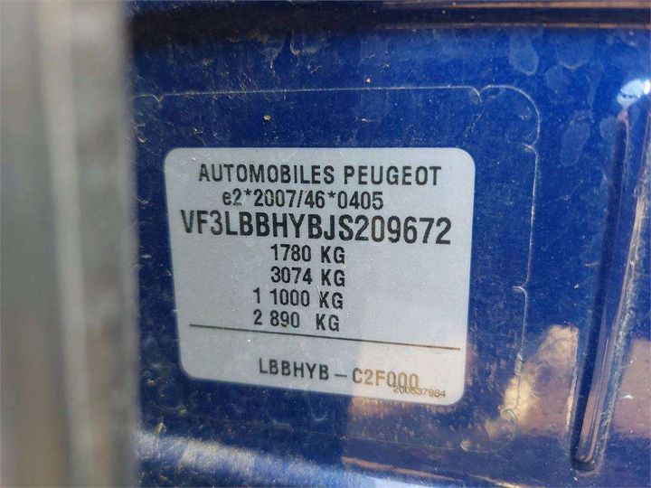 Photo 4 VIN: VF3LBBHYBJS209672 - PEUGEOT 308 