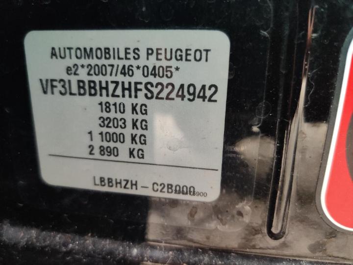 Photo 22 VIN: VF3LBBHZHFS224942 - PEUGEOT 308 