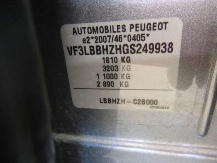 Photo 10 VIN: VF3LBBHZHGS249938 - PEUGEOT 308 5P 