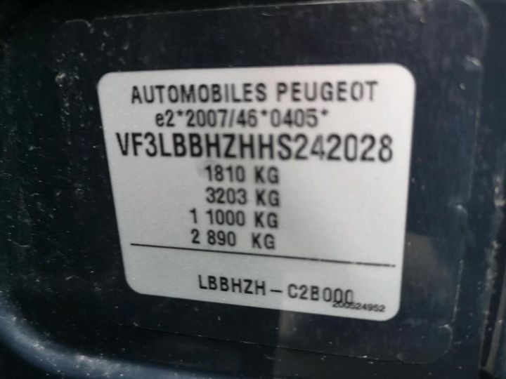 Photo 8 VIN: VF3LBBHZHHS242028 - PEUGEOT 308 