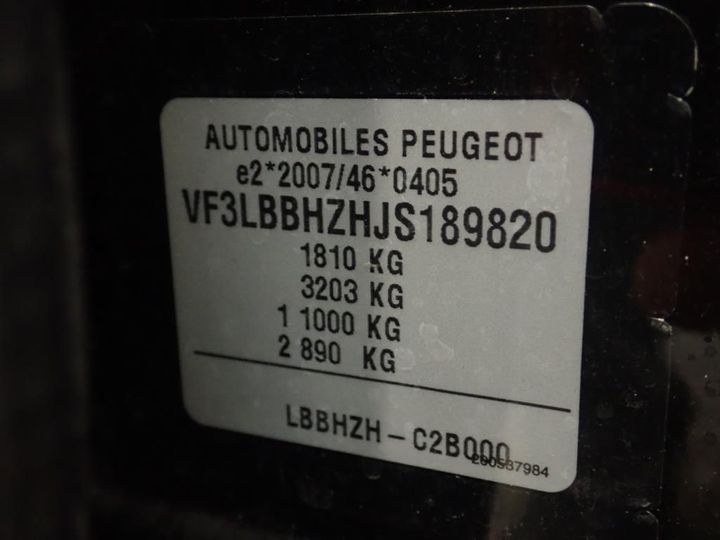 Photo 11 VIN: VF3LBBHZHJS189820 - PEUGEOT 308 