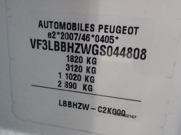 Photo 12 VIN: VF3LBBHZWGS044808 - PEUGEOT 308 