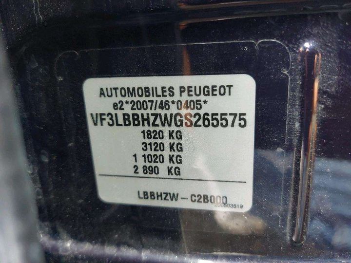 Photo 8 VIN: VF3LBBHZWGS265575 - PEUGEOT 308 