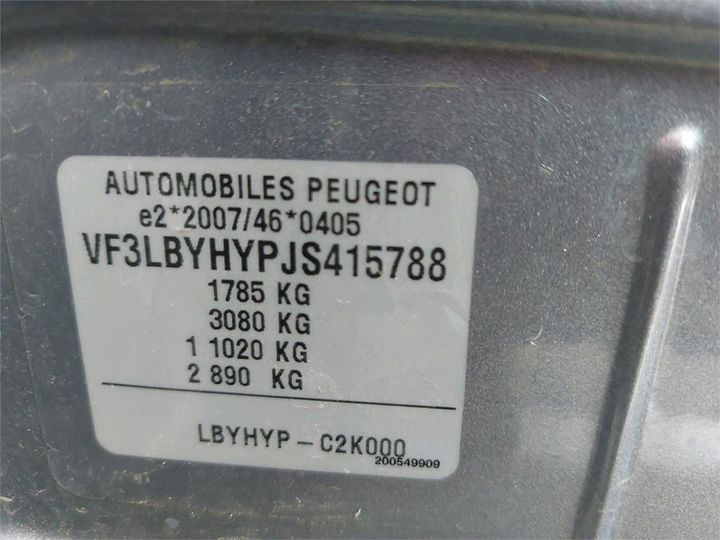 Photo 8 VIN: VF3LBYHYPJS415788 - PEUGEOT 308 