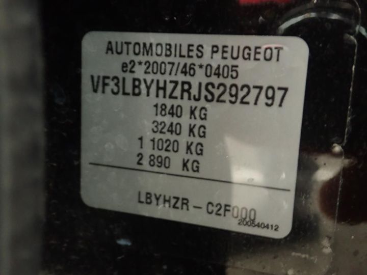 Photo 12 VIN: VF3LBYHZRJS292797 - PEUGEOT 308 