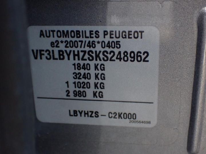 Photo 12 VIN: VF3LBYHZSKS248962 - PEUGEOT 308 