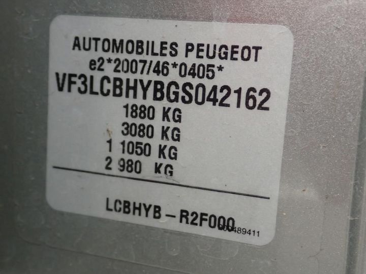 Photo 13 VIN: VF3LCBHYBGS042162 - PEUGEOT 308 SW 