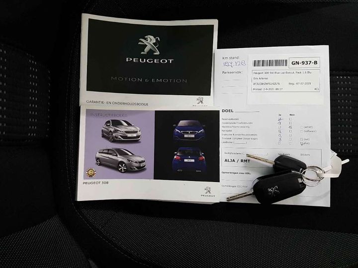 Photo 19 VIN: VF3LCBHZHFS142576 - PEUGEOT 308 SW 