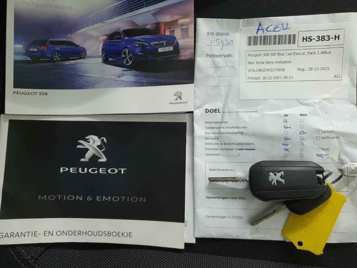 Photo 19 VIN: VF3LCBHZHFS275858 - PEUGEOT 308 SW 