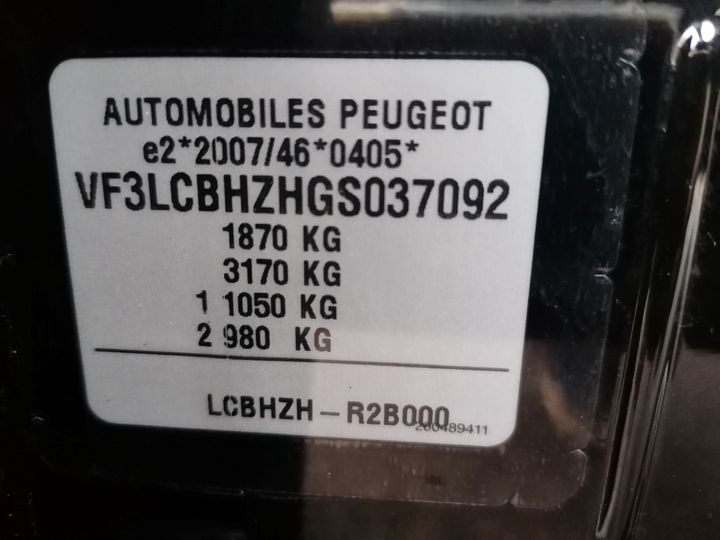 Photo 8 VIN: VF3LCBHZHGS037092 - PEUGEOT 308 SW 