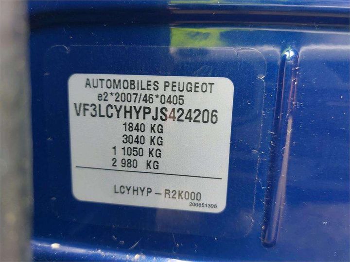 Photo 8 VIN: VF3LCYHYPJS424206 - PEUGEOT 308 SW 