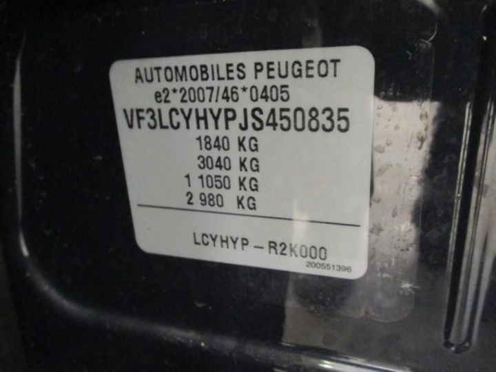 Photo 12 VIN: VF3LCYHYPJS450835 - PEUGEOT 308 SW AFFAIRE (2 SEATS) 