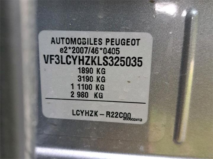 Photo 8 VIN: VF3LCYHZKLS325035 - PEUGEOT 308 SW 